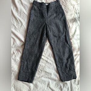 Babaton Atelier by Aritzia Gray Tweed Cropped Tailored Pants Size 00